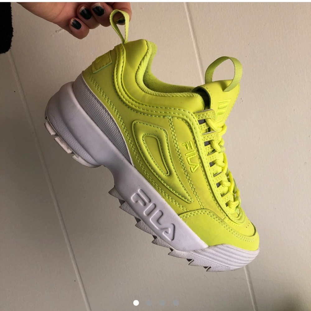 FILA Disruptor II Shift Yellow Shoes